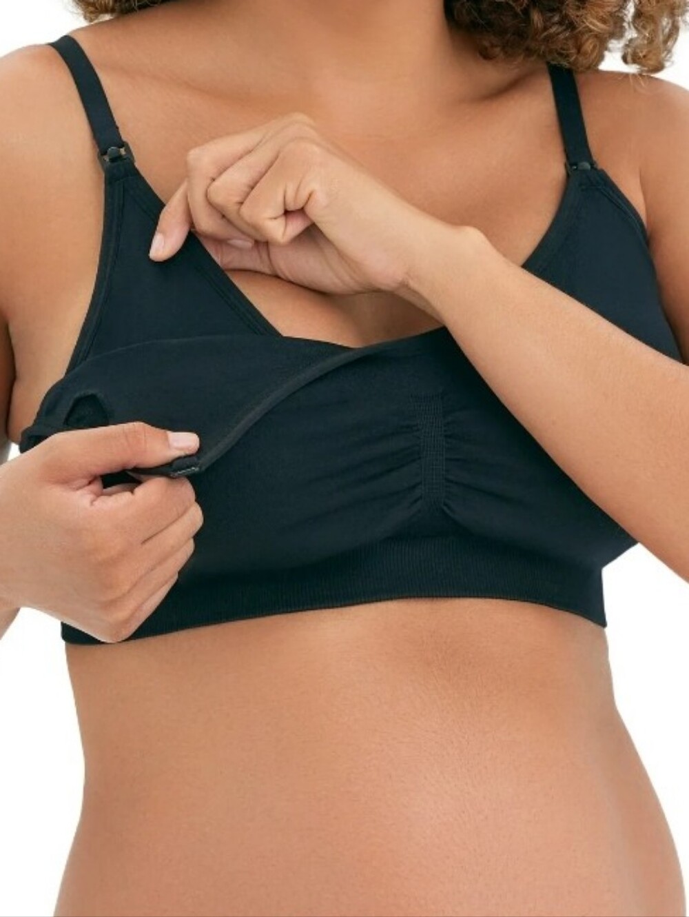 Joyspun Women's Maternity Seamless Nursing/Pumping Bralette Size S